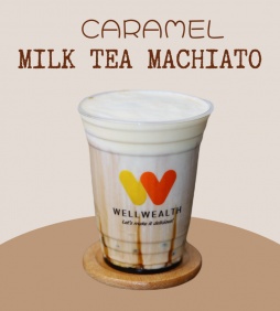 CARAMEL MILK TEA MACHIATO